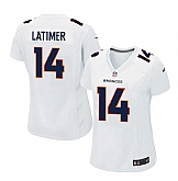 Women Nike Denver Broncos #14 Cody Latimer 2016 White Game Event Jersey,baseball caps,new era cap wholesale,wholesale hats